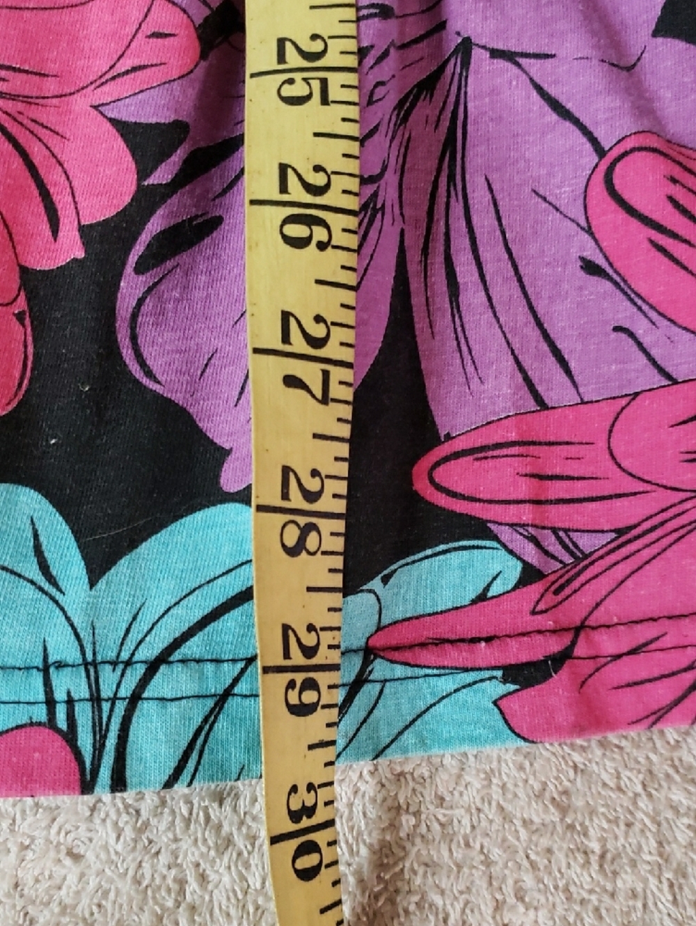 Girls' Floral Tiered Dress - Pink, Blue & Purple - Picture 5 of 7